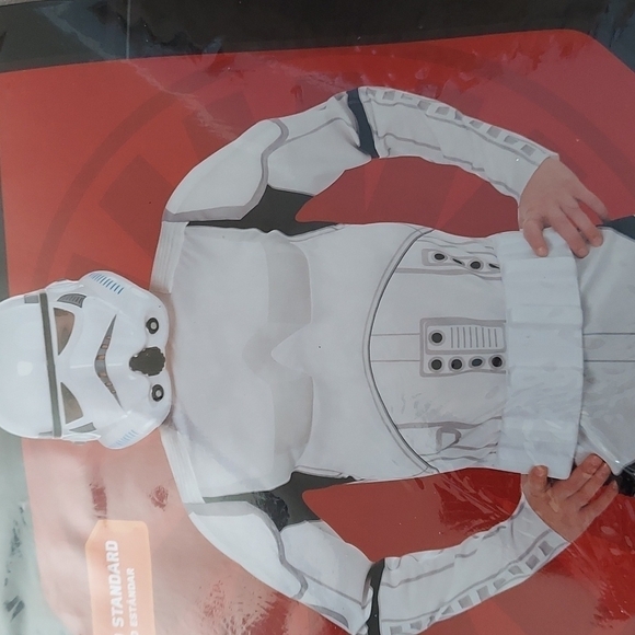 NWT Kids Star Wars Stormtrooper Muscle Shirt Costume - Picture 3 of 7